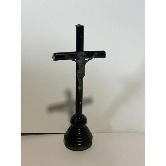 Other - Antique Altar Cross Crucifix Wood & Bone Tips